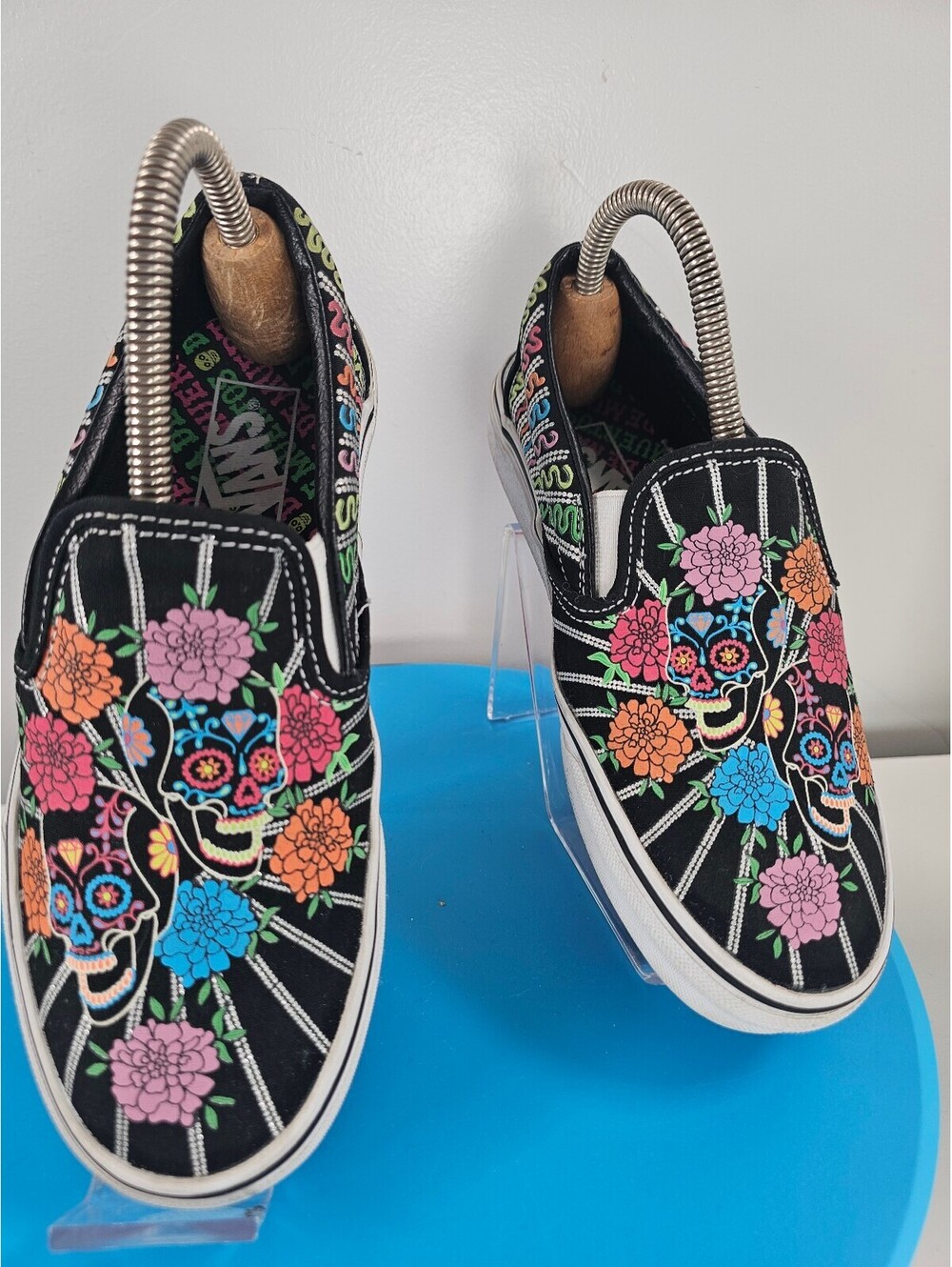 Vans Classic Slip-On "Día De Los Muertos" (Glow in the Dark).